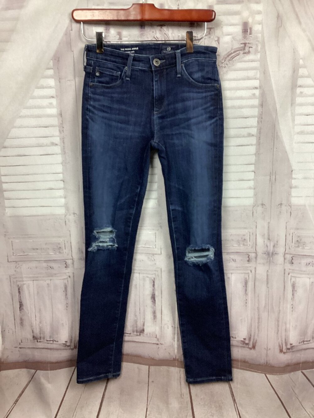 AG Adriano Goldschmied Ankle Cut Blue Jeans 25R